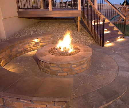Fire pit installation